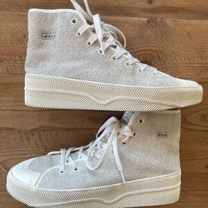 Men’s Adidas Nizza Light Gray platform High Tops